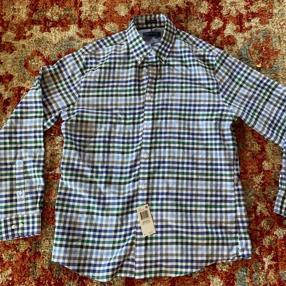 NWT Tommy Hilfiger Riviera Blue shirt
